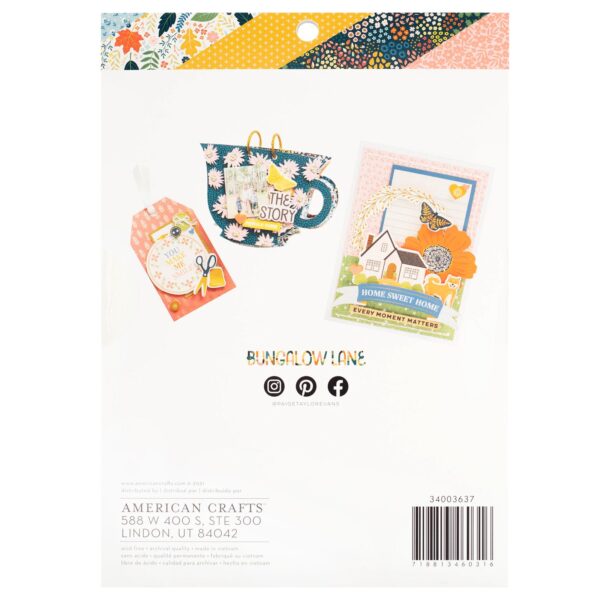 Bloc de Papel Decorativo 6"x8" - Bungalow Lane - Imagen 2