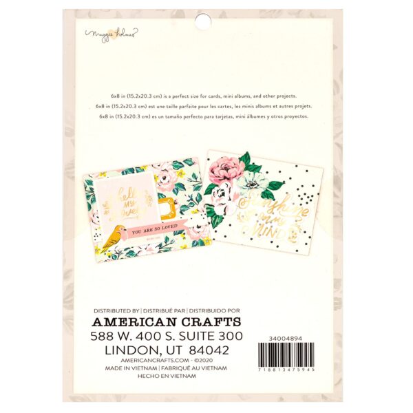 Bloc de Papel Decorativo 6"x8" - Garden Party - Imagen 2